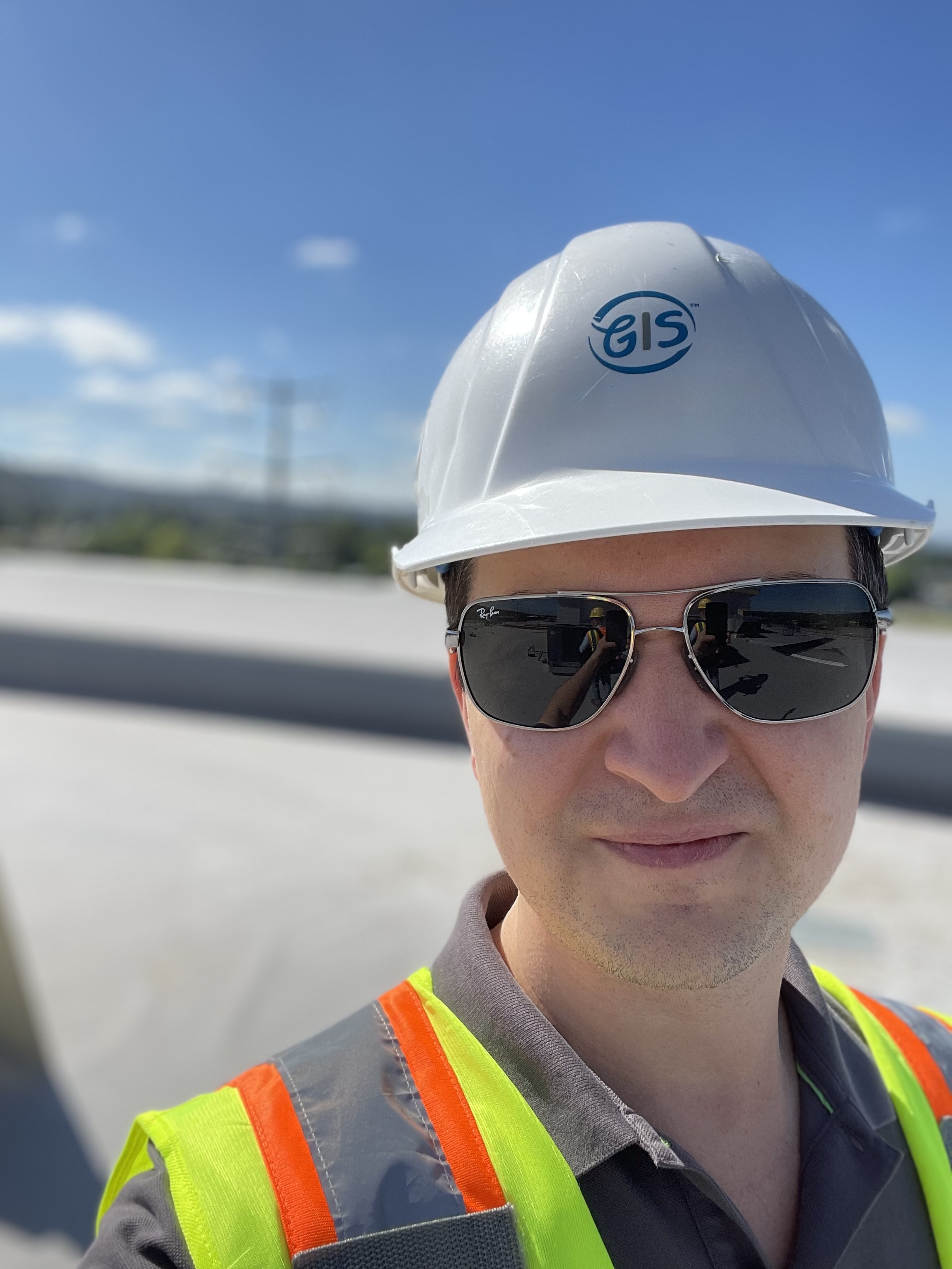Eugene Gershman at a construction site